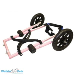 large walkin wheels dog wheelchair pink
