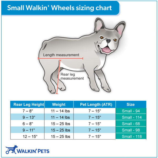 small wheelchair sizing chart